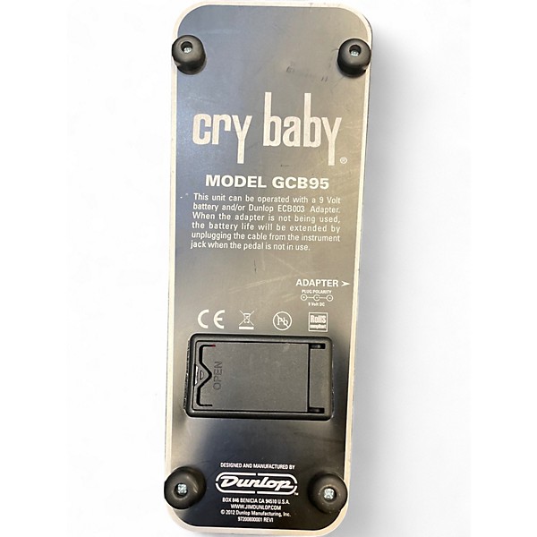 Used Dunlop GCB95 Original Crybaby Wah Effect Pedal