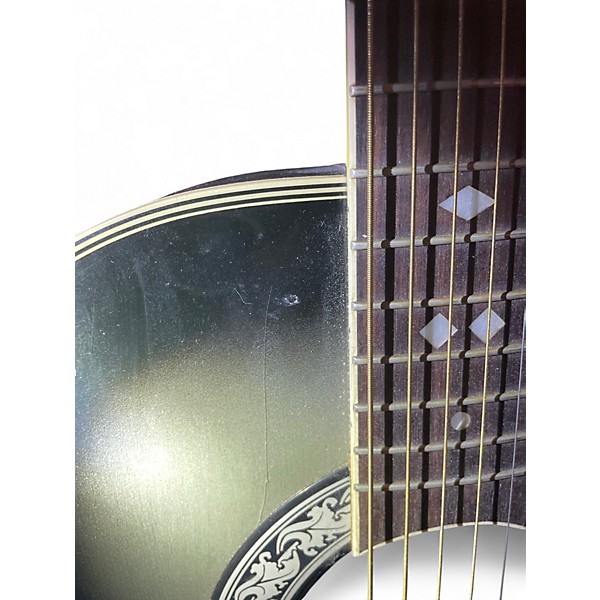 Used Ovation CC67 Celebrity Silver fade Acoustic Electric Guitar