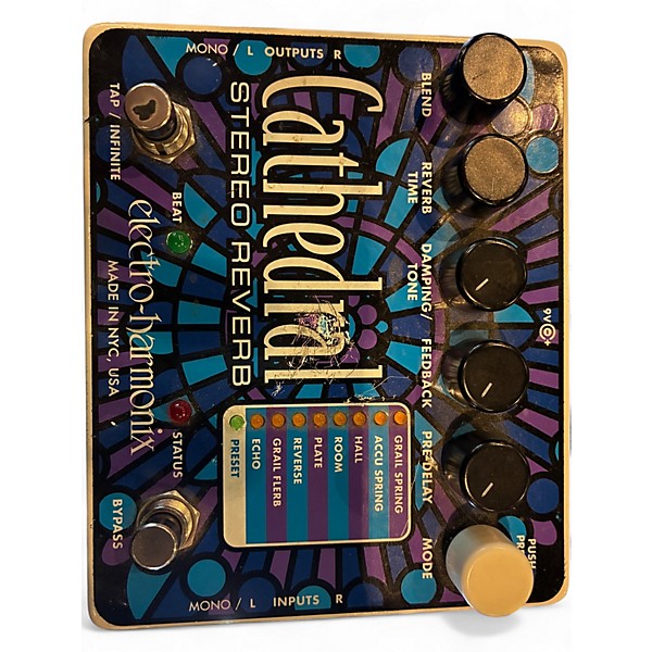 Used Electro-Harmonix Cathedral Stereo Reverb Effect Pedal
