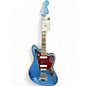 Used Squier Limited Edition Classic Vibe 70s Jaguar blue sparkle Solid Body Electric Guitar thumbnail
