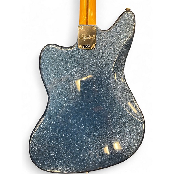 Used Squier Limited Edition Classic Vibe 70s Jaguar blue sparkle Solid Body Electric Guitar