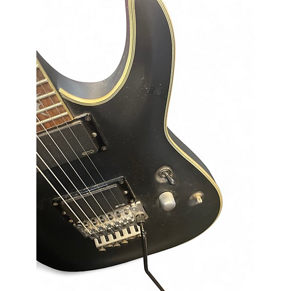 Used Schecter Guitar Research Damien Platinum Black Solid Body Electric Guitar