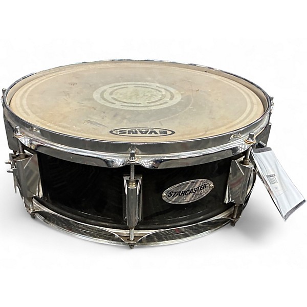 Used Starcaster by Fender 14X5.5 Snare Black Drum
