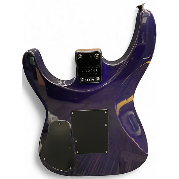 Used Jackson JS32Q Trans Purple Solid Body Electric Guitar
