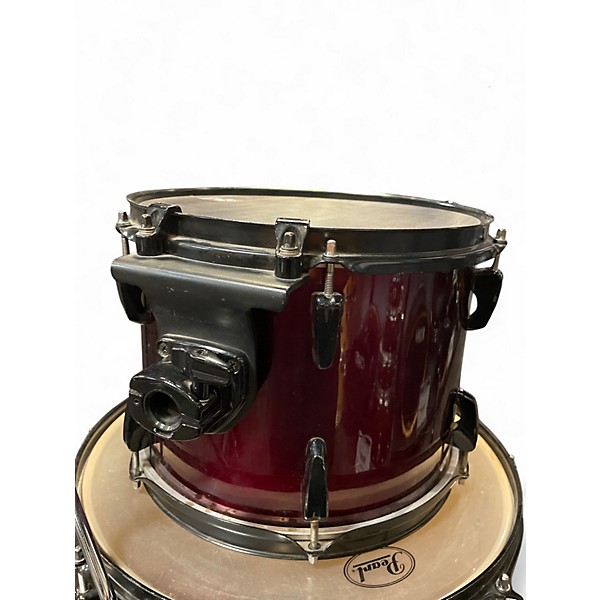 Used Pearl 3 Piece Export EX Red Drum Kit
