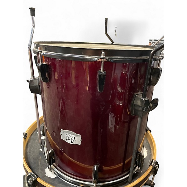 Used Pearl 3 Piece Export EX Red Drum Kit