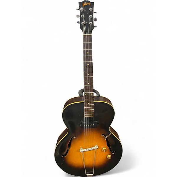 Vintage 1950s Gibson ES-125 2 Color Sunburst Hollow Body Electric Guitar