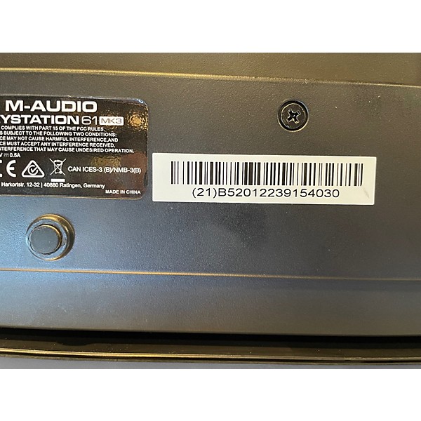 Used M-Audio Keystation 61 MK3 MIDI Controller