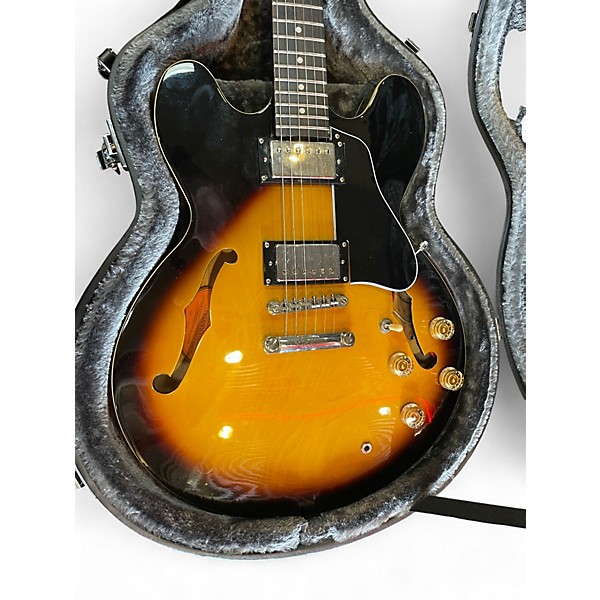 Used Epiphone Dot Tobacco Sunburst Hollow Body Electric Guitar