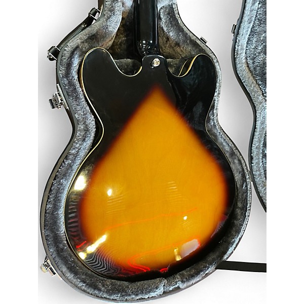 Used Epiphone Dot Tobacco Sunburst Hollow Body Electric Guitar