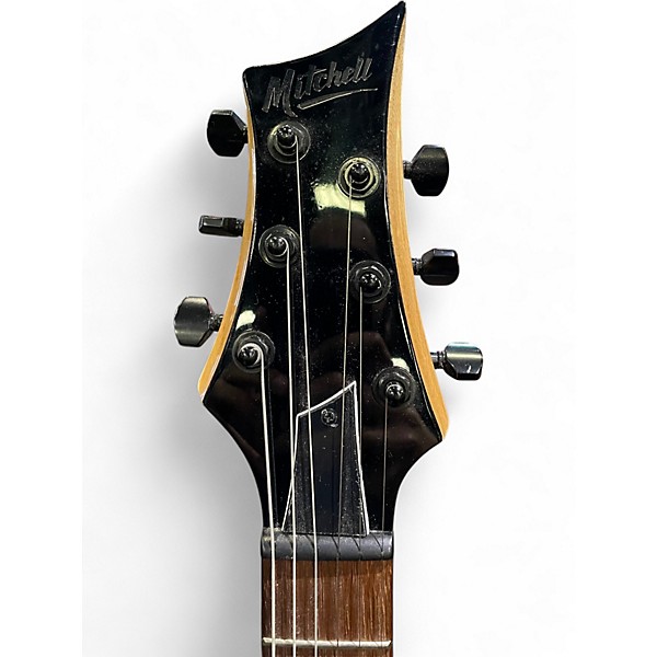 Used Mitchell MM100 Mini Black Solid Body Electric Guitar