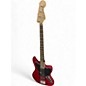 Used Squier Vintage Modified Jaguar Bass Crimson Red Trans Electric Bass Guitar thumbnail