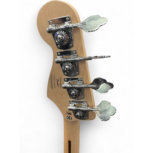 Used Squier Vintage Modified Jaguar Bass Crimson Red Trans Electric Bass Guitar