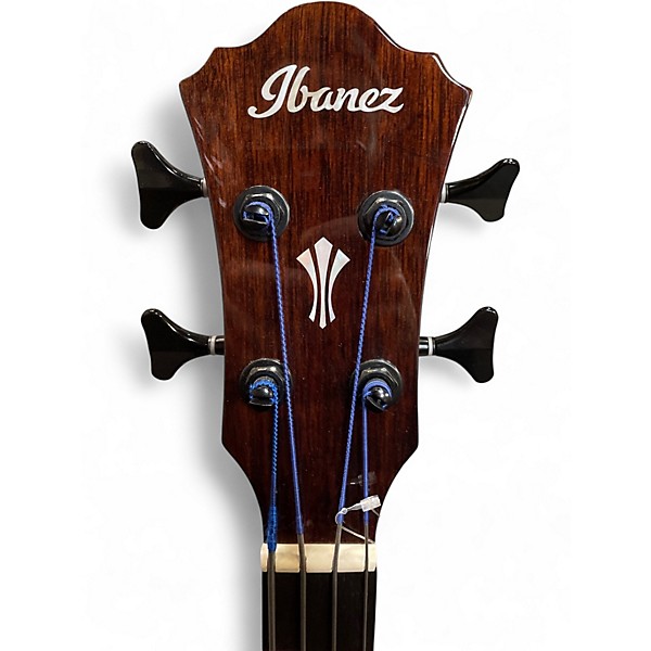 Used Ibanez AEGB24FE Tobacco Burst Acoustic Bass Guitar