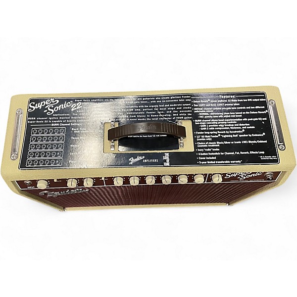 Used Fender Super Sonic 22 22W 1x12 Tube Guitar Combo Amp