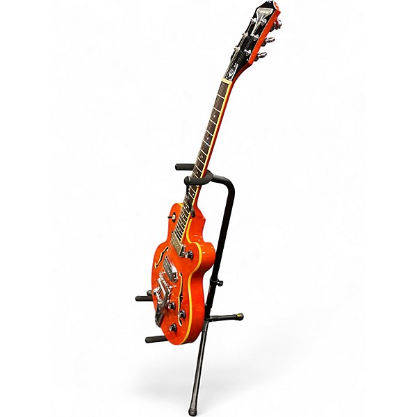 Used Epiphone Wildkat with Bigsby Orange Hollow Body Electric Guitar