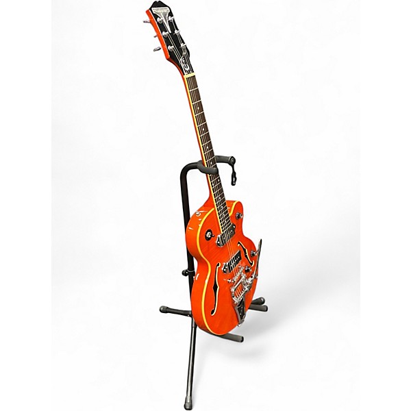 Used Epiphone Wildkat with Bigsby Orange Hollow Body Electric Guitar