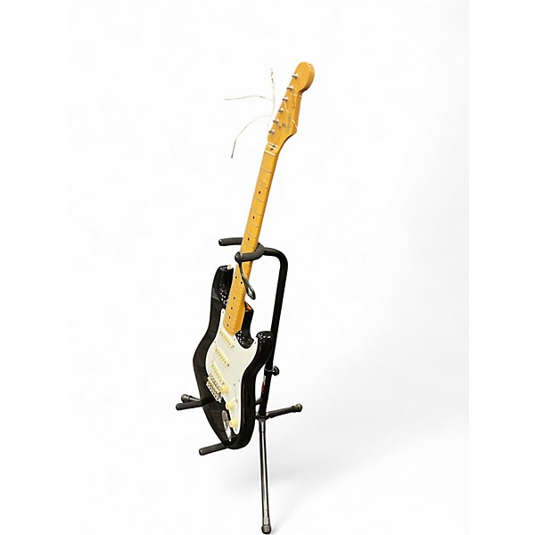 Used Squier Standard Stratocaster Mij Black Solid Body Electric Guitar