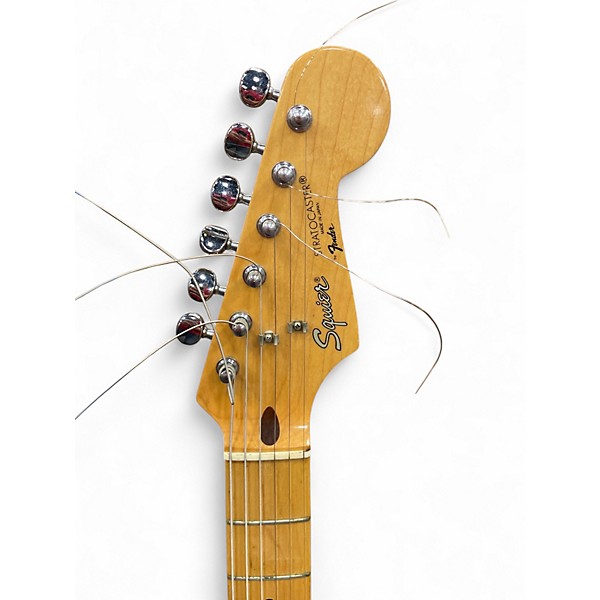 Used Squier Standard Stratocaster Mij Black Solid Body Electric Guitar