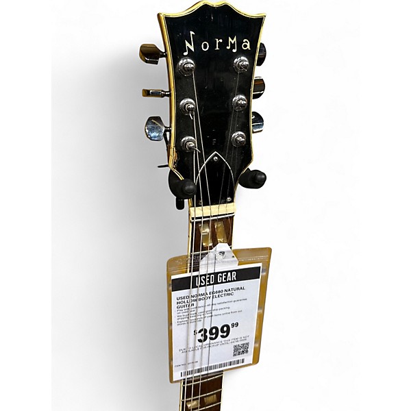 Used Norma EG680 Natural Hollow Body Electric Guitar