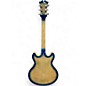 Used D'Angelico Premier Series DC Blue Burst Hollow Body Electric Guitar