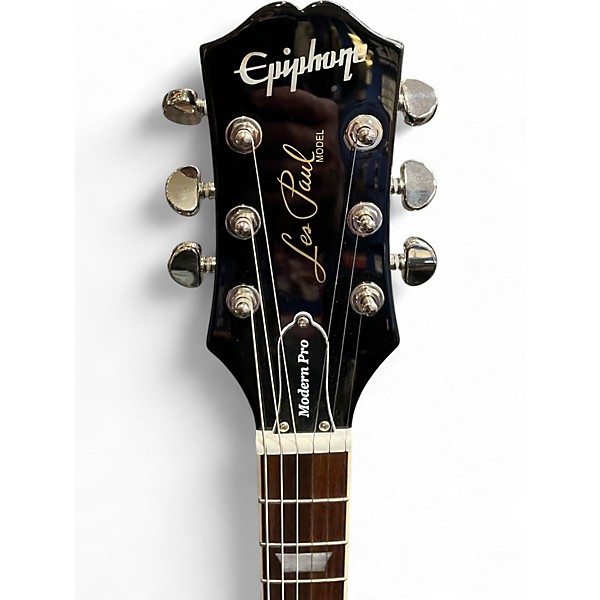 Used Epiphone Les Paul Modern Pro Ebony Solid Body Electric Guitar