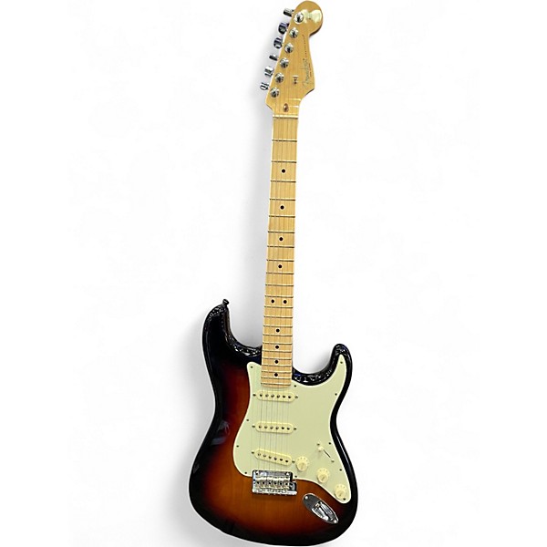 Used Fender American Professional Stratocaster SSS 3 Tone Sunburst Solid Body Electric Guitar
