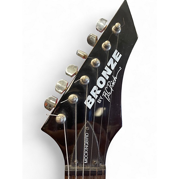 Used B.C. Rich Bronze Series Mockingbird Red Solid Body Electric Guitar