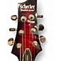 Used Schecter Guitar Research Demon 6 Crimson Red Burst Solid Body Electric Guitar