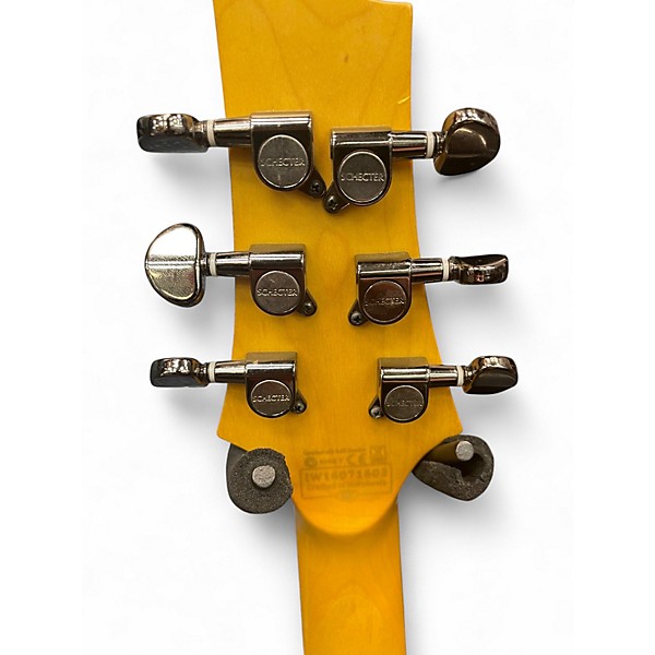 Used Schecter Guitar Research Demon 6 Crimson Red Burst Solid Body Electric Guitar