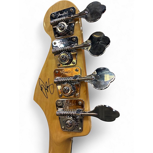 Used 2015 Fender Geddy Lee Signature Jazz Bass Black Electric Bass Guitar