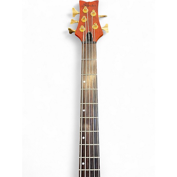 Used Schecter Guitar Research Stiletto Studio 5 String Natural Electric Bass Guitar