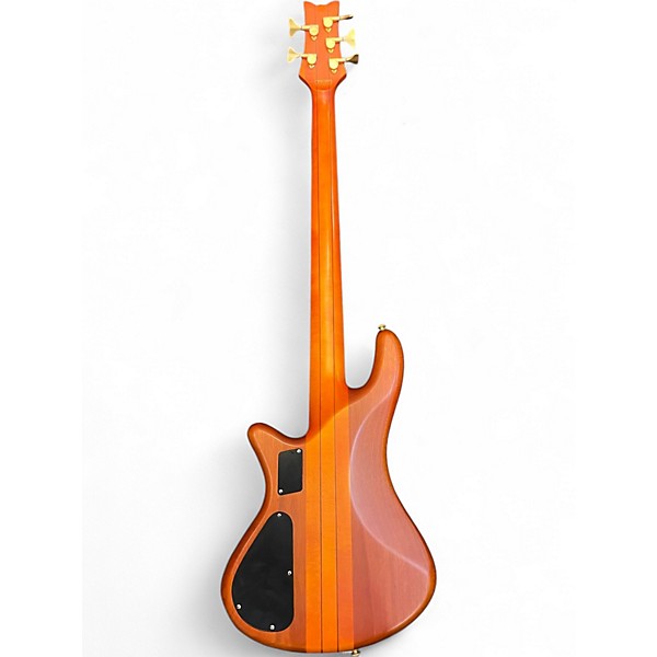 Used Schecter Guitar Research Stiletto Studio 5 String Natural Electric Bass Guitar