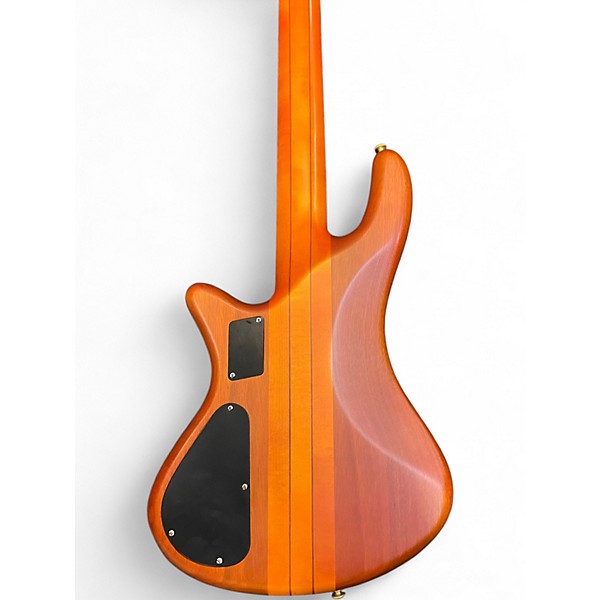 Used Schecter Guitar Research Stiletto Studio 5 String Natural Electric Bass Guitar