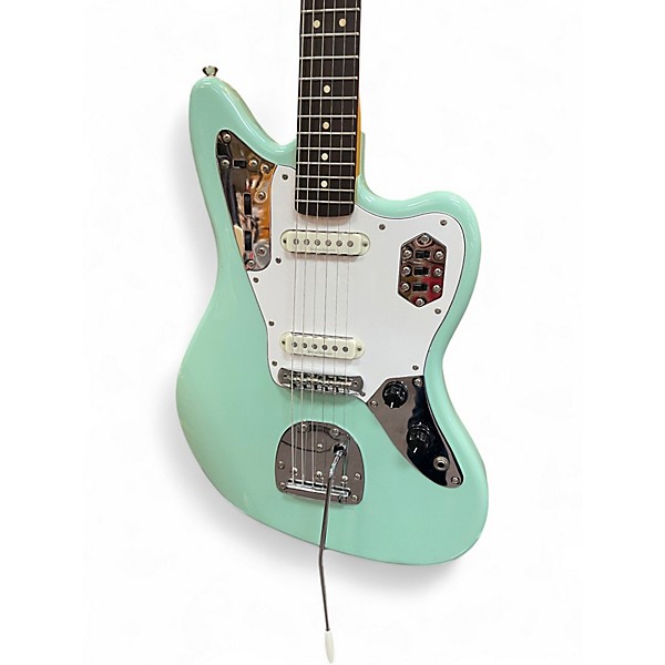 Used Squier JAGUAR Mint Green Solid Body Electric Guitar