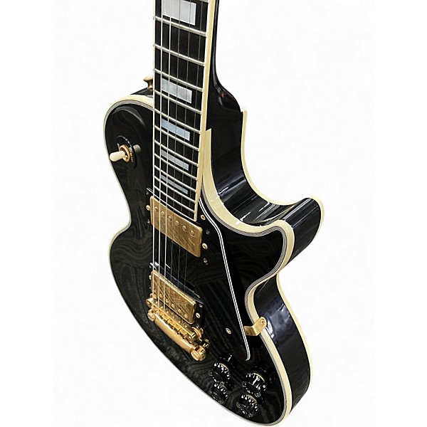 Vintage 1990 Gibson Les Paul Custom Black Solid Body Electric Guitar