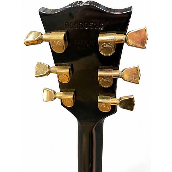 Vintage 1990 Gibson Les Paul Custom Black Solid Body Electric Guitar