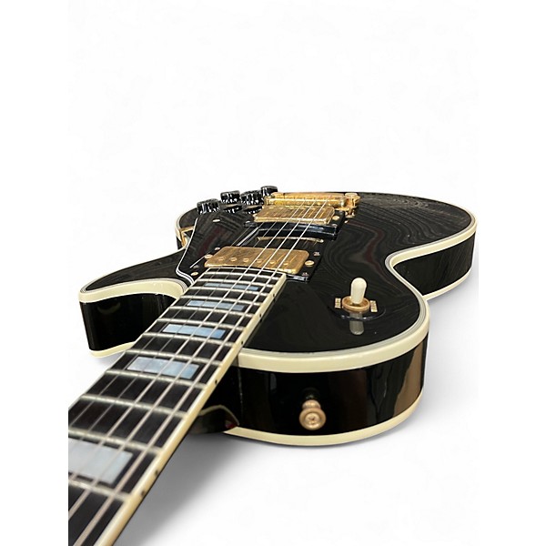 Vintage 1990 Gibson Les Paul Custom Black Solid Body Electric Guitar