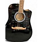 Used Fender FA125CE Black Acoustic Guitar