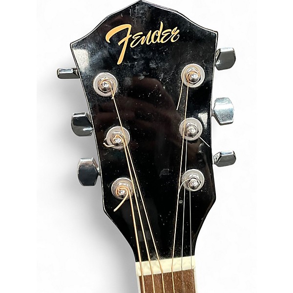 Used Fender FA125CE Black Acoustic Guitar