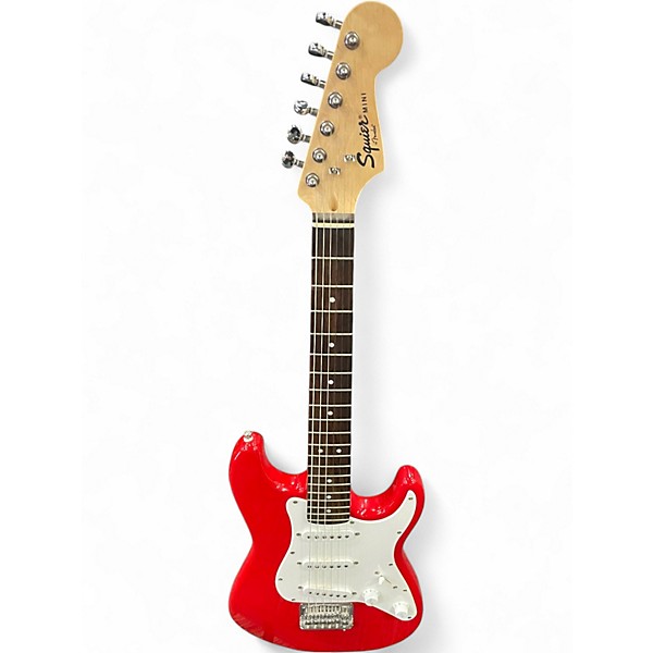 Used Squier Mini Affinity Stratocaster Candy Apple Red Electric Guitar