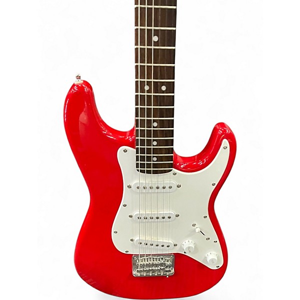 Used Squier Mini Affinity Stratocaster Candy Apple Red Electric Guitar