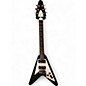 Used 2023 Epiphone Kirk Hammett 1979 Flying V Ebony Solid Body Electric Guitar thumbnail