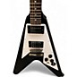 Used 2023 Epiphone Kirk Hammett 1979 Flying V Ebony Solid Body Electric Guitar
