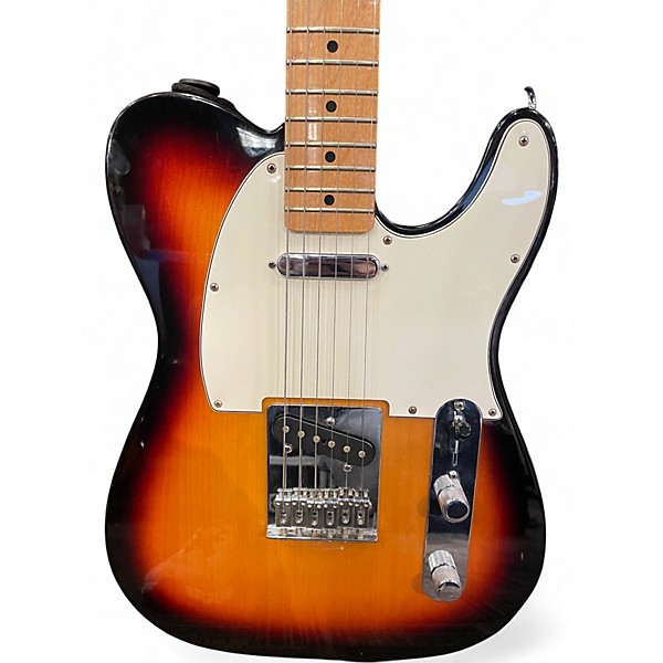 Used Fender Player Telecaster 3 Tone Sunburst Solid Body Electric Guitar