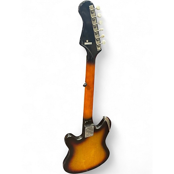 Used 1960s Kent Polaris 2 Tone Sunburst Solid Body Electric Guitar