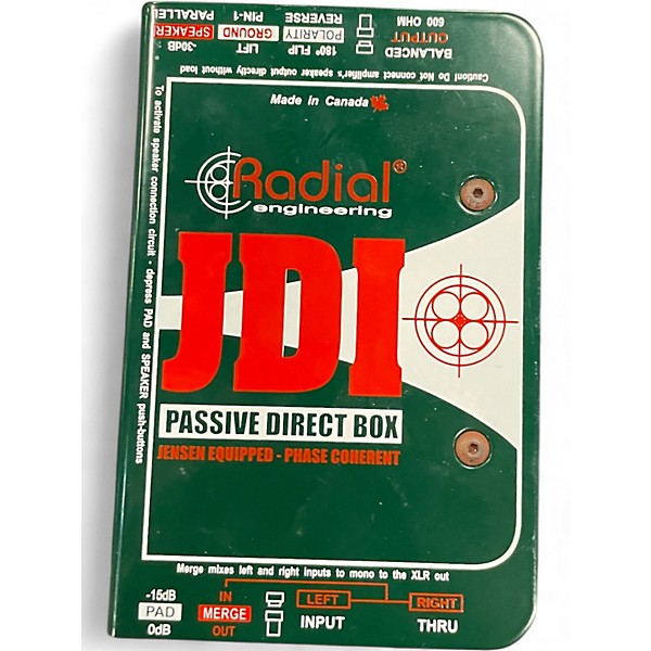 Used Radial Engineering JDI Passive Direct Box Direct Box