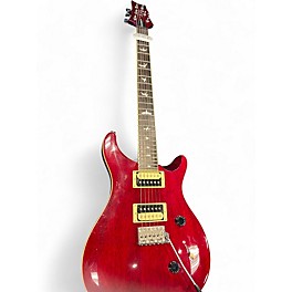 Used PRS SE Standard 24 Trans Red Solid Body Electric Guitar