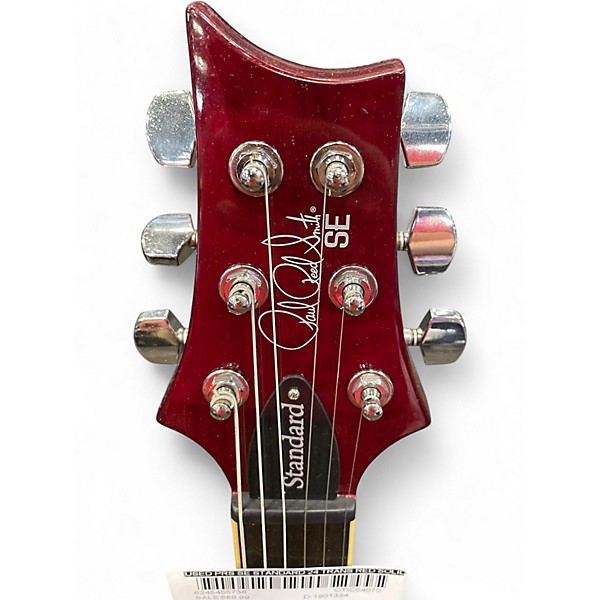 Used PRS SE Standard 24 Trans Red Solid Body Electric Guitar