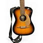 Used Fender MALIBU player sunburst Acoustic Electric Guitar
